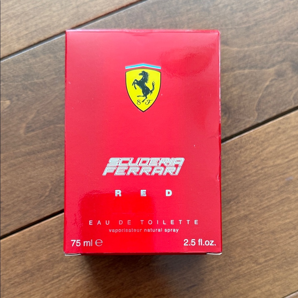 Scuderia Ferrari Red Fragrance Box with Shield Logo